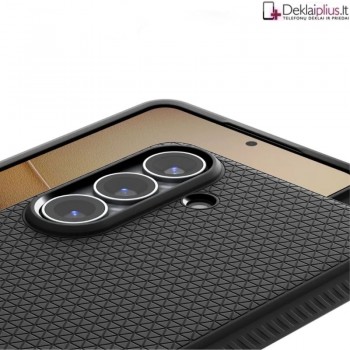 Spigen Liquid Air guminis dėklas - juodas (Samsung Galaxy S26 Plus)